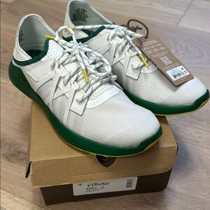 Brand new with box Olukai Men's White and Green Golf Shoes